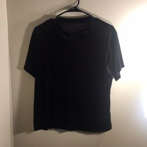 Velvet crop top/t-shirt